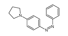 4-N-pyrrolidinylazobenzene结构式