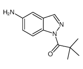 1-(5-aminoindazol-1-yl)-2,2-dimethylpropan-1-one结构式