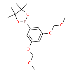 2-(3,5-bis(methoxymethoxy)phenyl)-4,4,5,5-tetramethyl-1,3,2-dioxaborolane结构式