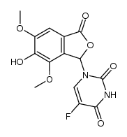 5-fluoro-1-(6-hydroxy-5,7-dimethoxy-3-oxo-1,3-dihydroisobenzofuran-1-yl)pyrimidine-2,4(1H,3H)-dione Structure