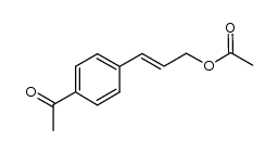 (E)-3-(4'-acetylphenyl)-2-propen-1-ol acetate结构式