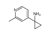 1-(2-methylpyridin-4-yl)cyclopropan-1-amine结构式