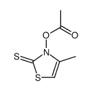 (4-methyl-2-sulfanylidene-1,3-thiazol-3-yl) acetate结构式