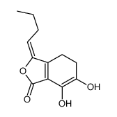 3-butylidene-6,7-dihydroxy-4,5-dihydro-2-benzofuran-1-one结构式