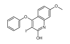 3-iodo-7-methoxy-4-phenoxy-1H-quinolin-2-one结构式