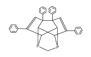 5,6a,7,9-tetraphenyl-2,31,4,6a,7,9a-hexahydro-1,4,7-(epimethanetriyl)[1,3]diphospholo[4,5,1-ij]phosphinoline Structure