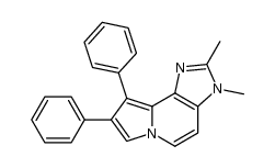 2,3-dimethyl-8,9-diphenyl-3H-imidazo[4,5-g]indolizine Structure