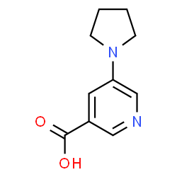 5-(pyrrolidin-1-yl)nicotinic acid structure