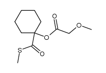 S-methyl 1-(methoxyacetoxy)-1-cyclohexanethiocarboxylate结构式