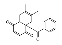 8a-benzoyl-6,7-dimethyl-5,8-dihydro-4aH-naphthalene-1,4-dione结构式