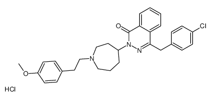 4-[(4-chlorophenyl)methyl]-2-[1-[2-(4-methoxyphenyl)ethyl]azepan-4-yl]phthalazin-1-one,hydrochloride Structure