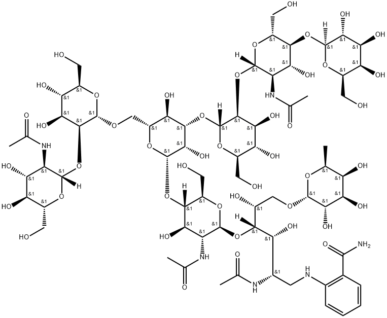 3-G1F 2AB (500pmol/vial) Structure