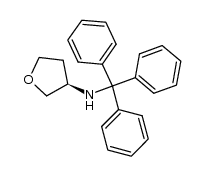 R-3-(N-Tritylamino)tetrahydrofuran Structure