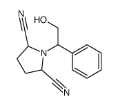 1-(2-hydroxy-1-phenylethyl)pyrrolidine-2,5-dicarbonitrile结构式
