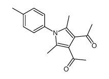 1-[4-acetyl-2,5-dimethyl-1-(4-methylphenyl)pyrrol-3-yl]ethanone Structure