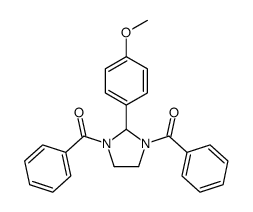 [3-benzoyl-2-(4-methoxyphenyl)imidazolidin-1-yl]-phenylmethanone Structure