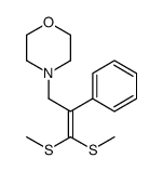 4-[3,3-bis(methylsulfanyl)-2-phenylprop-2-enyl]morpholine结构式