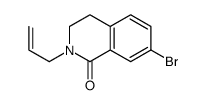 7-bromo-2-prop-2-enyl-3,4-dihydroisoquinolin-1-one结构式