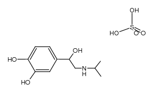 bis[(±)-(isopropyl)(beta,3,4-trihydroxyphenethyl)ammonium] sulphate Structure