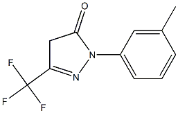 1-m-tolyl-3-(trifluoromethyl)-1H-pyrazol-5(4H)-one Structure