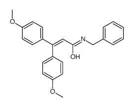 N-benzyl-3,3-bis(4-methoxyphenyl)prop-2-enamide Structure