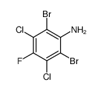 2,6-dibromo-3,5-dichloro-4-fluoroaniline结构式