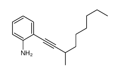 2-(3-methylnon-1-ynyl)aniline Structure