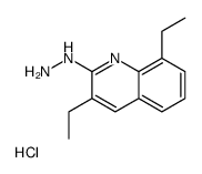 3,8-Diethyl-2-hydrazinoquinoline hydrochloride Structure