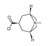 8-Azabicyclo[3.2.1]octane-3-carbonyl chloride, 8-methyl-, exo- (9CI) Structure