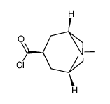 8-Azabicyclo[3.2.1]octane-3-carbonyl chloride, 8-methyl-, exo- (9CI) structure