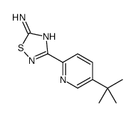 3-(5-tert-butylpyridin-2-yl)-1,2,4-thiadiazol-5-amine Structure
