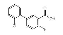 2'-CHLORO-4-FLUORO-[1,1'-BIPHENYL]-3-CARBOXYLIC ACID structure