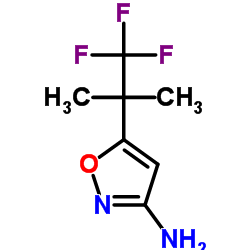 5-(1,1,1-三氟-2-甲基丙烷-2-基)-1,2-噁唑-3-胺结构式