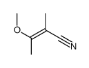(E)-3-methoxy-2-methylbut-2-enenitrile Structure