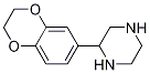 2-(2,3-dihydrobenzo[b][1,4]dioxin-6-yl)piperazine结构式