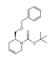 (S)-tert-butyl-6-(benzyloxymethyl)-5,6-dihydropyridine-1(2H)-carboxylate结构式