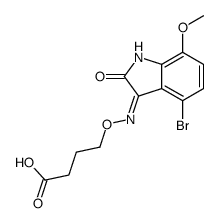 4-[(4-bromo-7-methoxy-2-oxoindol-3-yl)amino]oxybutanoic acid Structure