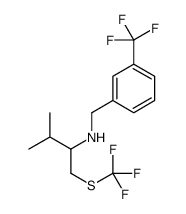 3-Methyl-N-[3-(trifluoromethyl)benzyl]-1-[(trifluoromethyl)sulfan yl]-2-butanamine Structure