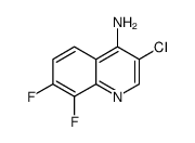 4-Amino-3-chloro-7,8-difluoroquinoline结构式