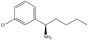 (1R)-1-(3-CHLOROPHENYL)PENTAN-1-AMINE结构式
