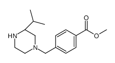 Methyl 4-{[(3S)-3-isopropyl-1-piperazinyl]methyl}benzoate Structure