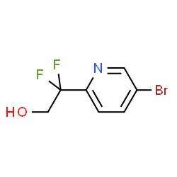 2-(5-溴吡啶-2-基)-2,2-二氟乙烷-1-醇结构式