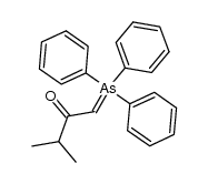 3-methyl-1-(triphenylarsoranylidene)butan-2-one Structure
