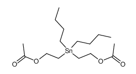 bis(2-acetoxyethyl)dibutyltin Structure