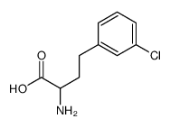 2-amino-4-(3-chlorophenyl)butanoic acid Structure