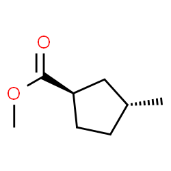 Cyclopentanecarboxylic acid, 3-methyl-, methyl ester, trans- (9CI) picture