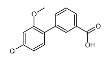 3-(4-chloro-2-methoxyphenyl)benzoic acid结构式