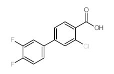 3-Chloro-3',4'-difluoro-[1,1'-biphenyl]-4-carboxylic acid picture