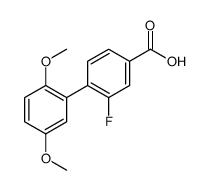 4-(2,5-dimethoxyphenyl)-3-fluorobenzoic acid Structure