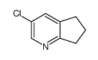 3-chloro-6,7-dihydro-5H-cyclopenta[b]pyridine结构式
